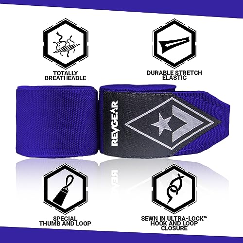 Revgear 2-Inch Wide Elastic Hand Wrap - color: Blue