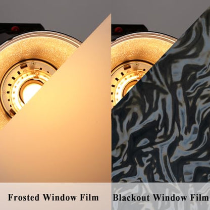 Blackout Window Film Stainded Glass Ocean Waves 100% Light Blocking Privacy Sliding Door Tint Static Cling Heat Control Removable Anti UV Cover Decal Room Darkening Home Office,35x78.7in. - color: Blackout Stained Ocean Waves, size: 35''x78.7''