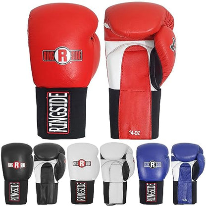 Ringside IMF Tech Hook and Loop Boxing Training Sparring Gloves - color: Red, size: 18-Ounces