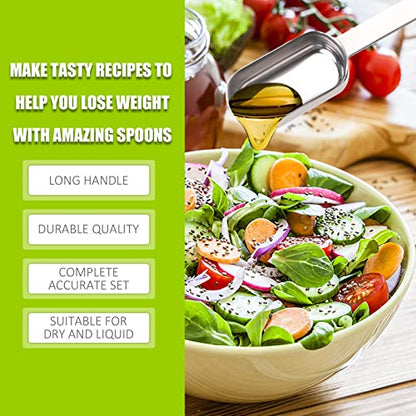 3PCS 3/4tsp (1/4tbsp, 3.75ml) Single Measuring Spoon, Stainless Steel Long Handle Individual Teaspoons Only - size: 3/4tsp|1/4tbsp|3.75ml|1/8oz