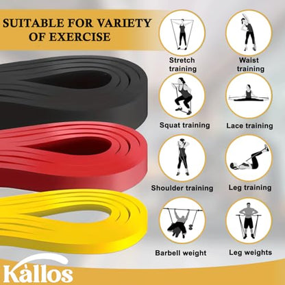 8-Piece Resistance Band Set for Home Workout with Pull-Up Assistance Loop and Booty Bands with Handles Ideal for Full-Body Strength Training Glute Activation and Stretching Fitness Kit