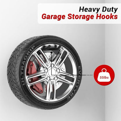 Ultrawall Garage Storage Hooks, Heavy Duty Steel Tool Organizer - size: 2 Pack