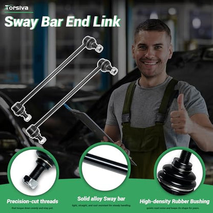 2PCS Front Stabilizer Sway Bar End Links Fit for Hyundai 2007 2008 2009 2010 Entourage, Compatible With Kia 2006 2007 2008 2009 2010 2011 2012 2013 2014 Sedona K750168 K750169 - size: K750168 K750169
