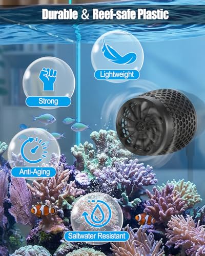 Anemone & Fish Guard + Dry Side Support Mount Compatible with EcoTech Vortech MP40, Secure Motor Stability Aquarium Accessory