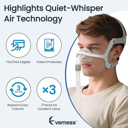 3 Packs Replacement Short Tube for Airfit N20 & Airtouch N20, Features Triple 360° Swivel & Quick-Release Technology for N20 CPAP Mask, Replacement CPAP Hose Tubing with Leak-Free Seal & Smart Quiet