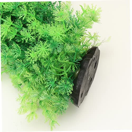 Happyyami Large Fish Tank Decorations Aquarium Plant Ornament Underwater Grass Sculpture Fake Aquarium Plants Plastic Desktop Decoration