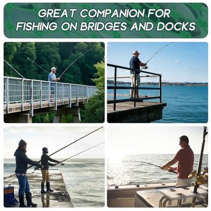 Foldable Drop and Pier Fishing Net, Portable Bridge Net, Foldable Crab Net Bait Shrimp Net with Foldable Bucket Soft Steel Hoop and 32FT Rope Storage Bag
