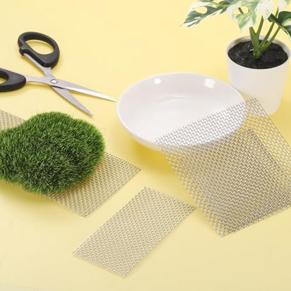 uxcell Aquarium Wire Mesh Pad, Stainless Steel Aquatic Moss Net Fish Tank Net for Moss Plants Decoration