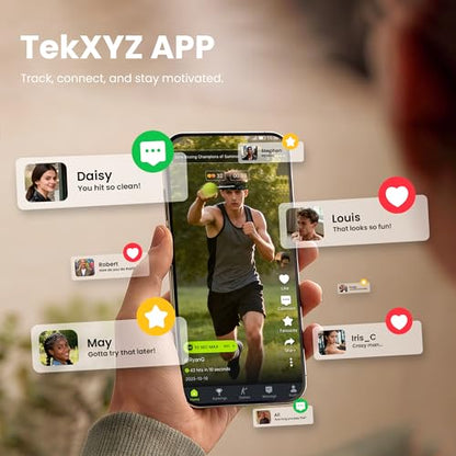 TEKXYZ® Classic Boxing Reflex Ball Family Pack with App - 4 Balls, 2 Bands