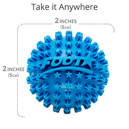 Body Back Foot Star® Massage Ball for Plantar Fasciitis Relief & Recovery | Foot Massager For Trigger Point Therapy, Massage Ball For Soothe Foot Stress, Discomfort, Aches, & Tightness, 2 Pack Blue - style: Two-Pack