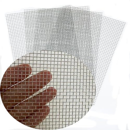 304 Stainless Steel Woven Mesh, 8in X 11.8in (2Pack) - Hard, Heat-Resistant for Air Vent, Animal Cage, Cabinets, Aquarium.
