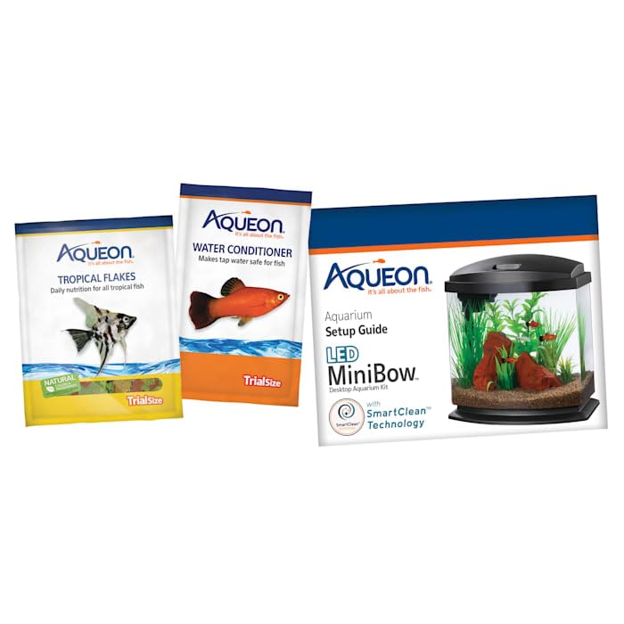 Aqueon 00800196: Aquarium Kit Mini Bow Led Blk 1G