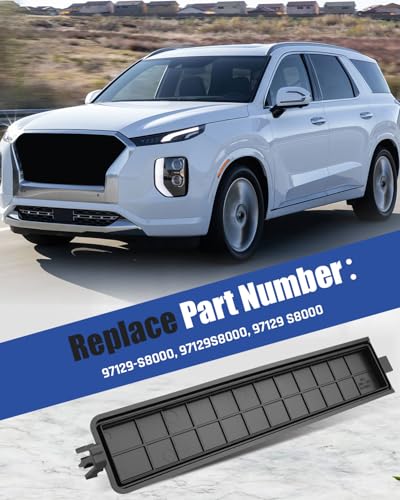97129-S8000 Air Filter Cover Fit for Hyundai Palisade 2020 2021 2022 2023 2024 Cabin Air Conditioner Filter Cover Replace 97129S8000 97129 S8000