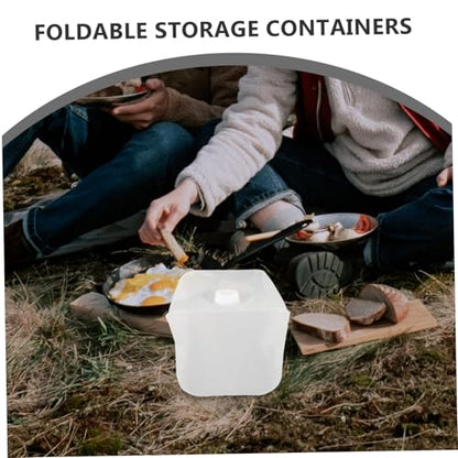 balacoo Foldable Water Storage Bucket Camping Water Storage Tank Portable Collapsible Container Lid Outdoor for Hiking Fishing