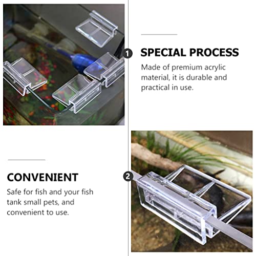 Balacoo Fish Tank Cover Clips 10pcs Acrylic Clips Aquariums Universal Cover Support