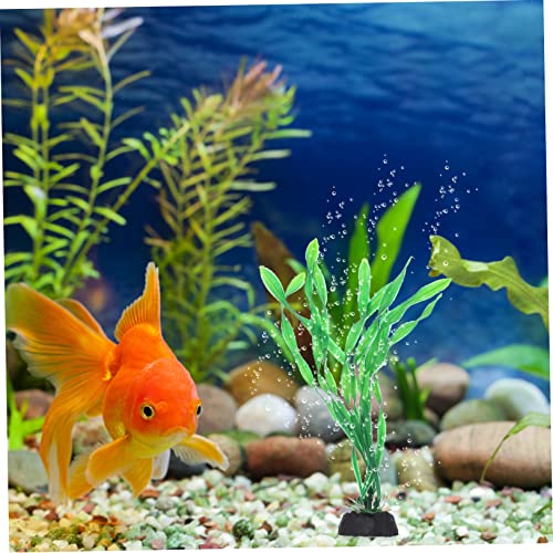 DECHOUS 10Pcs Artificial Aquarium Plants Realistic Fish Tank Decoration Durable Desktop Aquarium Accessory for Fish Tanks Ponds and Aquatic Landscapes