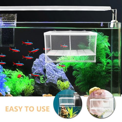 VANZACK Aquarium Fish Breeding Box Divider for Fry Hatching and Safe Separation Incubator for Fish Lightweight and Easy to Clean Nursery Tank