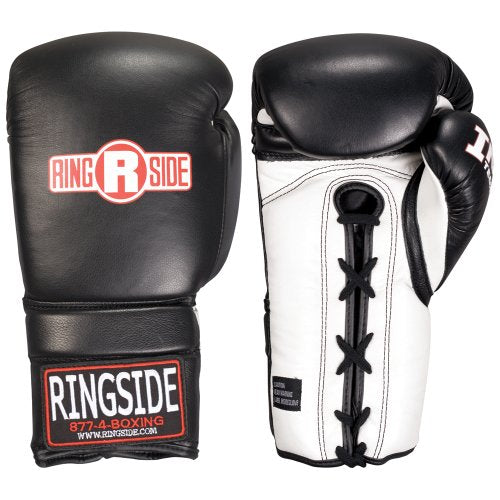 Ringside IMF Tech Lace-Up Sparring Boxing Gloves - color: White, size: 16-Ounce