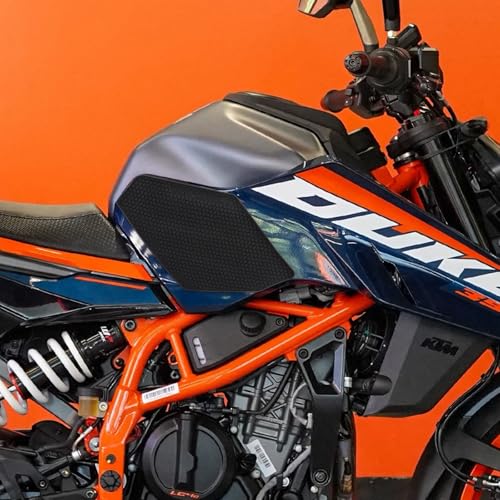 Motorcycle Tank Pads Side Gas Knee Grip Protective StickerApplies toKTM DUKE390 DUKE250DUKE150 (2024+) (Black) - color: Black