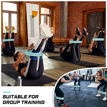 12 Pcs Fabric Resistance Bands for Working Out Non-Slip Booty Exercise Loop Bands for Women Men Glutes Hip Thigh Butt Yoga Pilates Fitness Gym, Light Medium Heavy - color: Green, style: Light Resistance