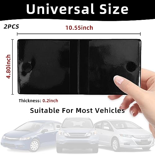 Car Registration Insurance Holder, 2Pack Essential Auto Card Document Glove Box Organizer with Touch Fastener, Vehicle Interior Accessories Perfect for Most Car, Truck, SUV (Black/White Flag)