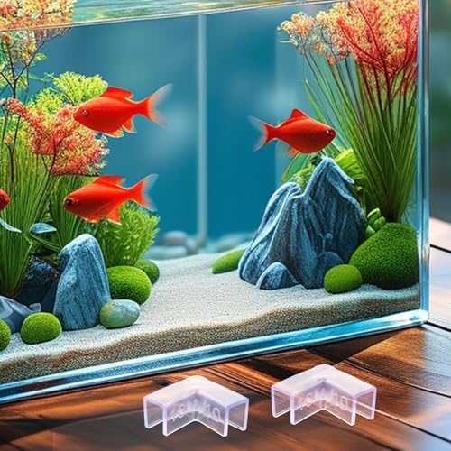 25pcs Fish Tank Corner Protectors, 10mm PVC Edge Guards for Aquarium Glass, L-Shaped 90° Anti-Collision Safety Covers and Furniture Protection