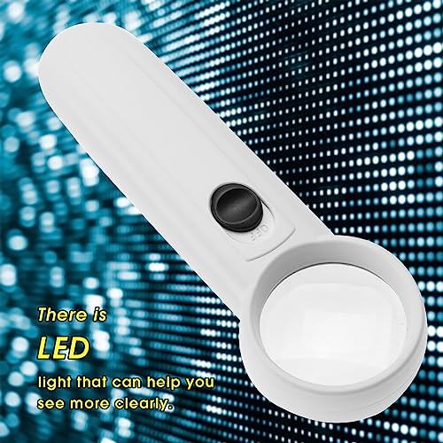15X Magnifying Glass with Light, Handheld LED Lighting Magnifier for Reading Maps for Jeweler Watch Repair(MG6B-2 15X) - size: MG6B -2 15 times