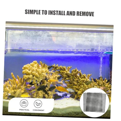 balacoo 4Sets Fish Tank Divider Plastic Grid Separator for Aquarium Escape Panels with Clamps for Fish and Pet Enclosures
