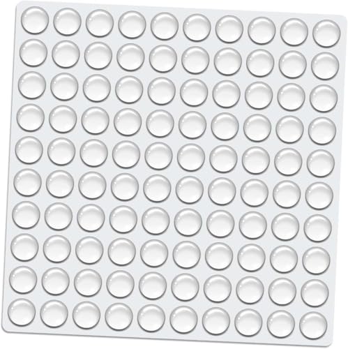 Transparent Silicone Anti-Slip Pads Self Adhesive Bumpers for Furniture, Cabinets, Doors & Glass Surface Protection (Pack of 100)