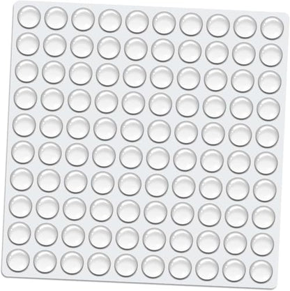 Transparent Silicone Anti-Slip Pads Self Adhesive Bumpers for Furniture, Cabinets, Doors & Glass Surface Protection (Pack of 100)