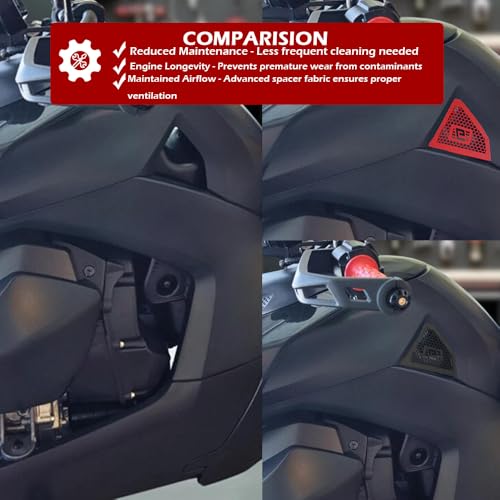 Side Tank Cover FUEL TANK INSERTS Competible With Ryker 600 900 Ace Rally Sport Ryker900 (black)