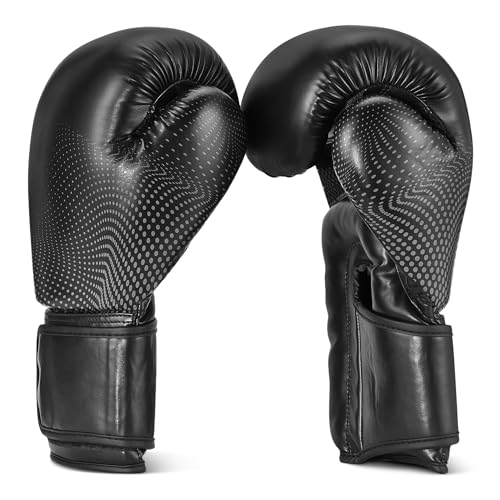 Amazon Basics Boxing Gloves for Men & Women, Sparring, Training, Muay Thai, Kickboxing, MMA - size: 14oz