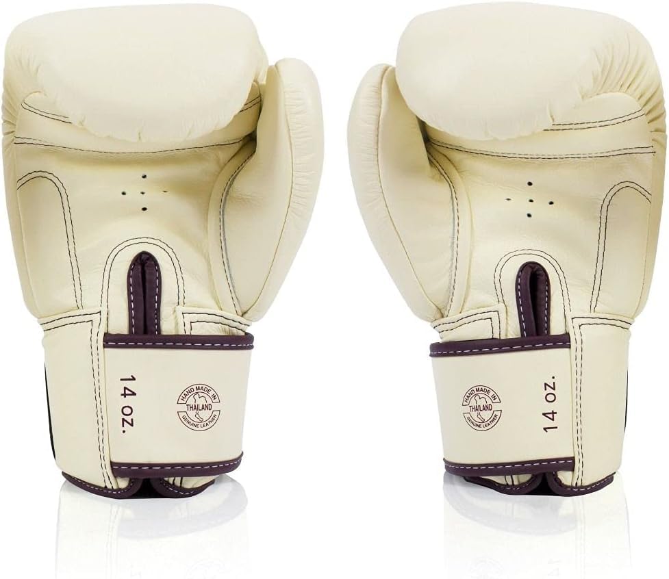 Fairtex BGV19 Deluxe Tight-Fit Gloves - color: Khaki, size: 10 oz