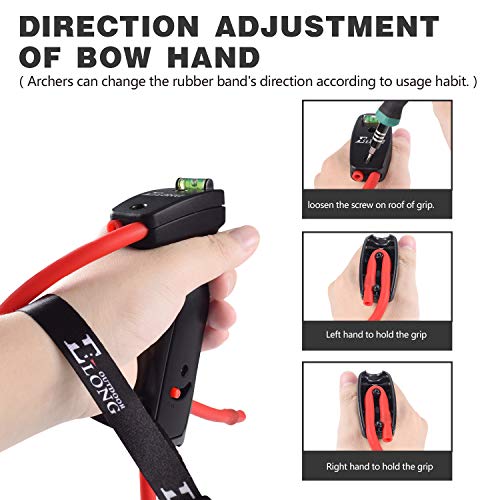 Archery Bow Trainer, Draw Training Aid Strength Stretch Band - color: Black