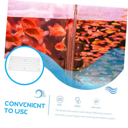 Yardwe 1set Aquarium Divider Mesh Panel for Fish Tank Isolation Reusable and Easy to Install for Fish and Turtle Basking Platform Includes Support