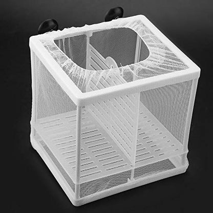 Fish Tank Breeder Net, Fish Breeding Box Multifunctional Isolation Mesh Box Aquarium Fish Tank Incubator Breeder Tank Divider Fish Fry Hatchery Breeder Box