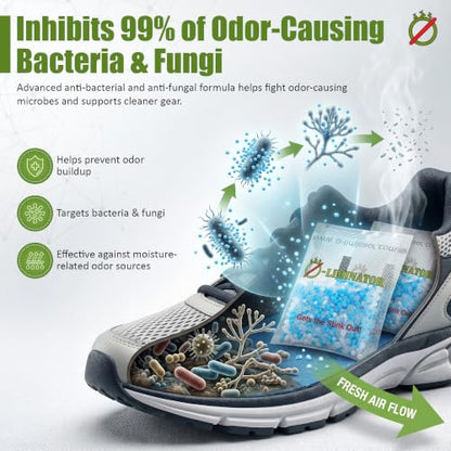 FRESH O-liminator - Patented Odor & Moisture Absorber for Shoes, Gym Bags, Home
