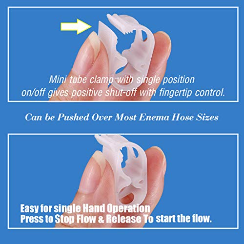 Plastic Tube Tubing Clamps, 1/2"-3/4" Tube OD Shut Off Hose Clamp Water Flow Control Tube Clip Pipe for Beer Bottle and Infusion Bottle for (Pack of 2) - size: Max-1/2“-3/4”