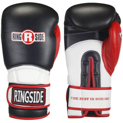 Ringside Pro Style IMF Tech Boxing Training Sparring Gloves - color: White, size: 14-Ounce