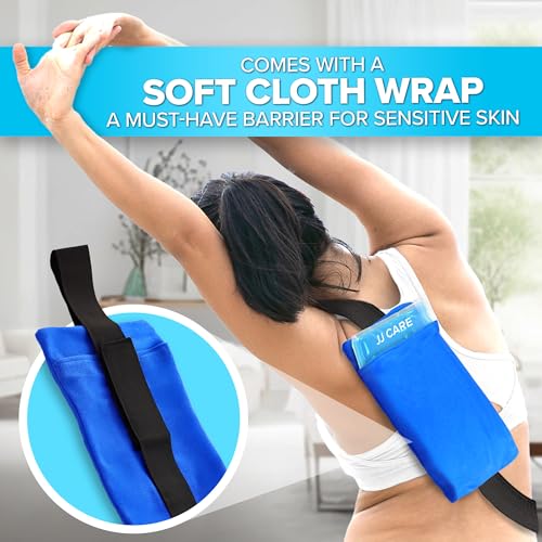 Ice Packs for Injuries Reusable (Pack of 2, XL) - Gel Ice Packs Reusable - Soft Ice Pack for Injuries with Wrap - Flexible Therapy, for Knee, Back, Neck, Wrist, & Ankle