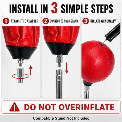 Replacement Punching Bag with Universal Adapter for Most Stands, 2 Sizes