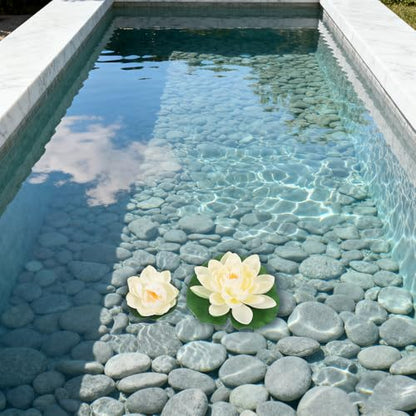 Artificial Floating Foam Lotus Flowers 6pcs Set – Realistic Pond Lotus Decoration with Floating Flowers for Water, Outdoor Pool Ornament, Aquarium and Garden Display
