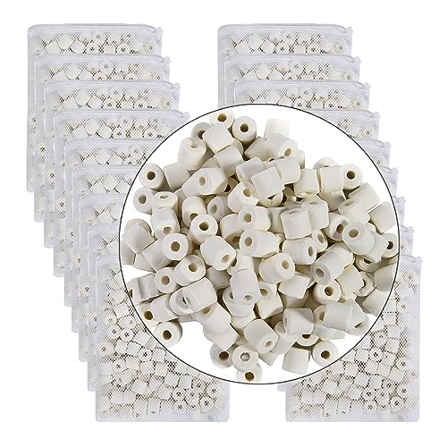 Aquarium Bio Ceramic Rings 18 lbs Filter Media for Pond Fish Tank Canister Filter - size: 18 lbs