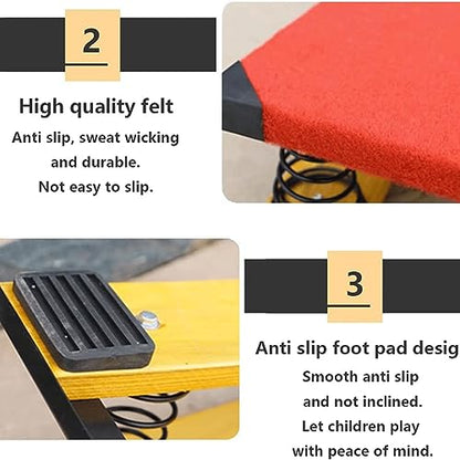 Spring Board Sport Equipment, Vault Gymnastics Springboard with Crash Protection Mats Ideal for School Or Home Use - size: 60*120cm
