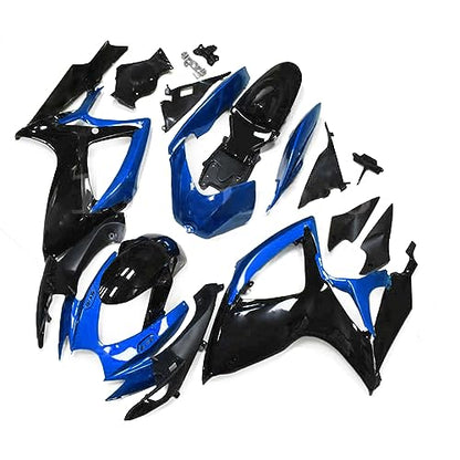 Blue Black Injection Mold Fairings Fit for Suzuki 2006 2007 GSXR600 GSXR750 K6 06 07 ABS Plastics Bodywork Body Kits - size: Style 13
