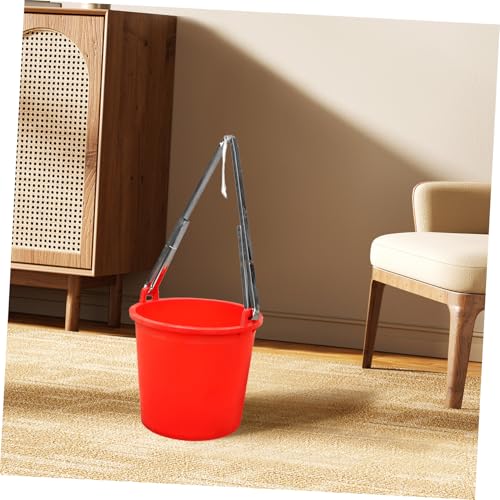 Abaodam Stainless Steel Bucket Tool Organizer Metal Clasp Heavy-Duty Fishing Bucket Holder for Outdoor and Kitchen Use Pail Shoulder Strap Clip