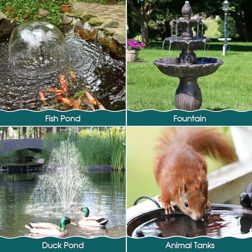 55W Solar Pond Filter, Solar Fountain Pump with Pond Filter Kit Adjustable Flow, Pond Filter Box with Filter Medias for Outdoor Ponds Fish Tank Pool Waterfall Koi Pond Water Features
