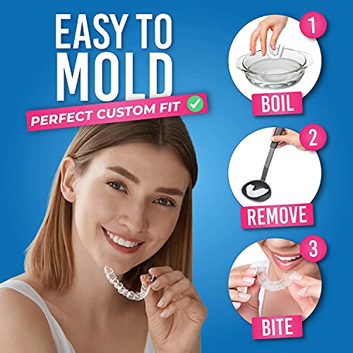 HONEYBULL Anti Grinding Night Guards, Custom Moldable Guards, 12 Pack Thick - size: Thick