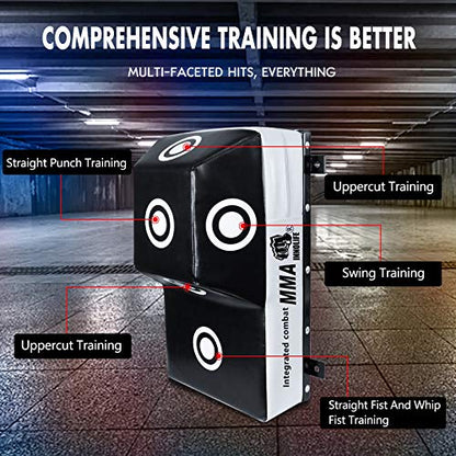 INNOLIFE Wall Mount Uppercut Heavy Bag - Black &White