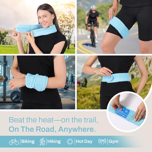 Ice Pack for Neck and Shoulders, Neck Ice Pack Wrap with 2 Reusable Packs - style: Neck Ice Wrap